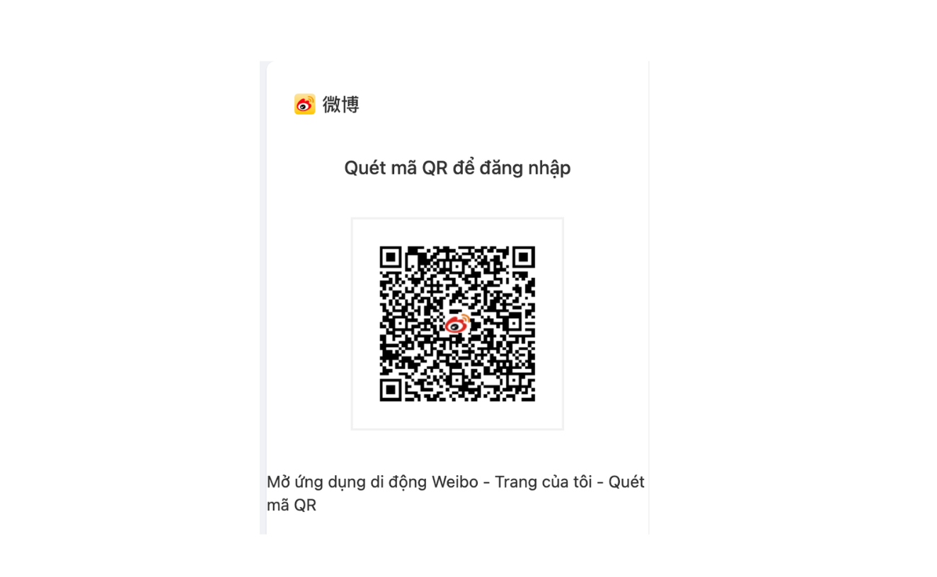 tạo tài khoản weibo bằng gmail