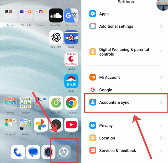 Cách xóa Email trên điện thoại Android