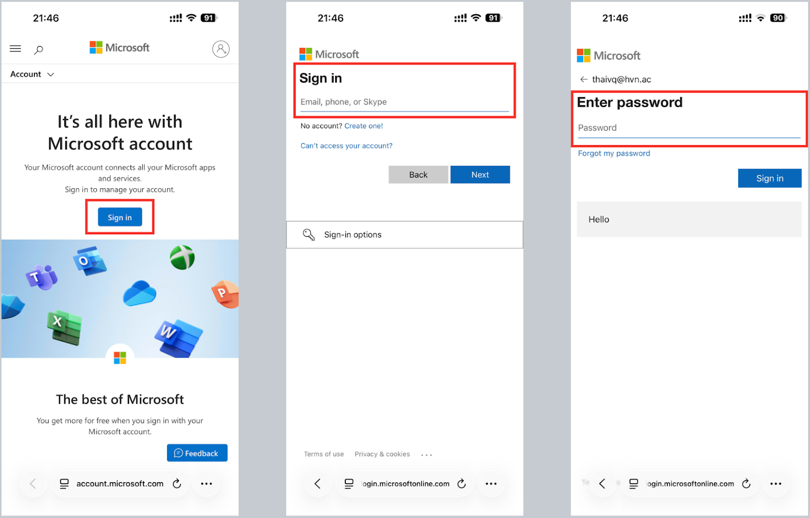Cách tạo tài khoản Microsoft trên điện thoại (Android/iPhone)
